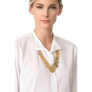 KATE SPADE Flip a Coin Gold Necklace NWT